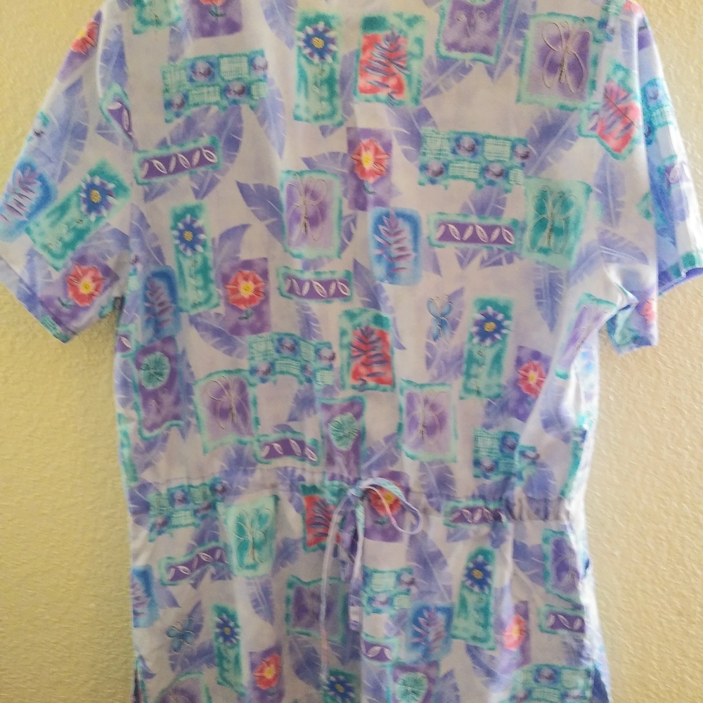Scrub Top - (2/$10) Small Button Down - Picture 3 of 10